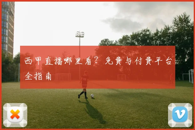 西甲直播哪里看?免费与付费平台全指南