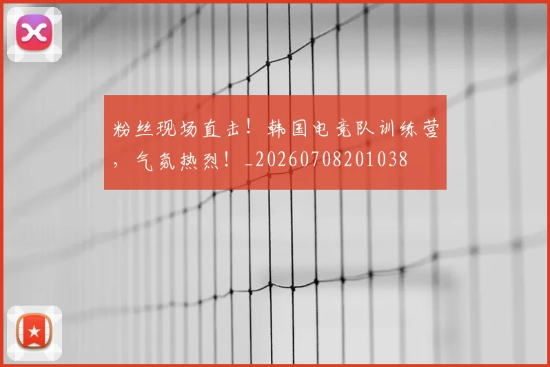 粉丝现场直击！韩国电竞队训练营，气氛热烈！_20260708201038